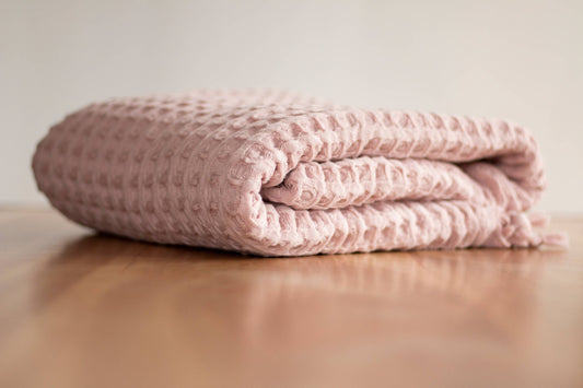 Waffle Blanket (Rose)